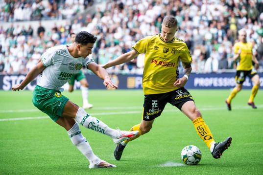 Hammarbys Jusef Erabi och Elfsborgs Sebastian Holmen