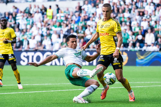 Hammarbys Jusef Erabi och Elfsborgs Gustaf Lagerbielke