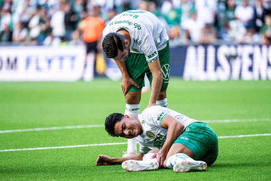 Hammarbys Jusef Erabi har ont