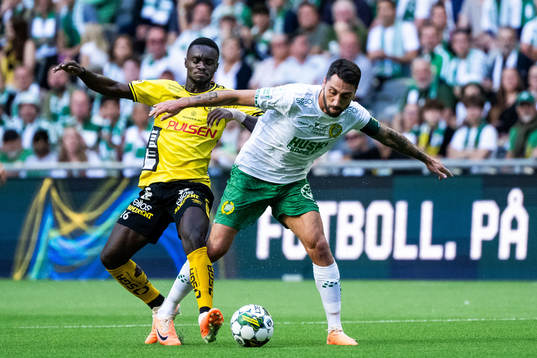 Elfsborgs Emmanuel Boateng och Hammarbys Nahir Besara