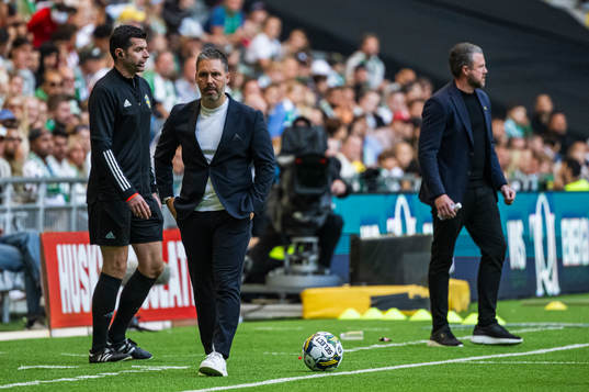 Hammarbys tränare Marti Cifuentes och Elfsborgs manager
