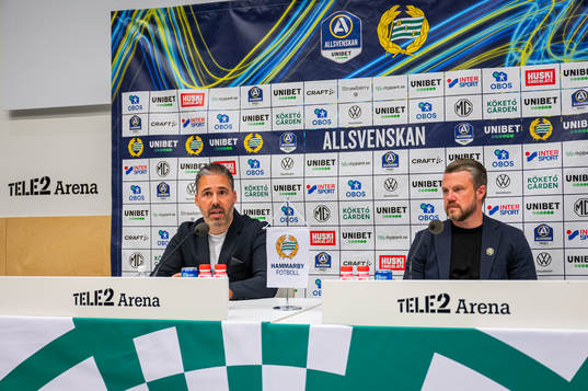 Hammarbys tränare Marti Cifuentes och Elfsborgs manager