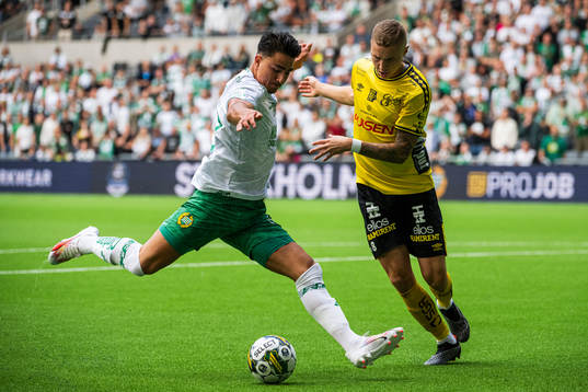 Hammarbys Jusef Erabi och Elfsborgs Sebastian Holmen