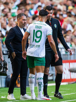 Hammarbys tränare Marti Cifuentes och Jusef Erabi