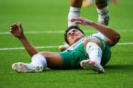 Hammarbys Jusef Erabi har ont