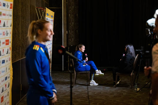 Nathalie Björn and Johanna Rytting Kaneryd of the Swedish