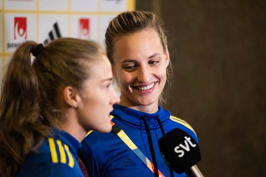 Filippa Angeldahl and Nathalie Björn of the Swedish