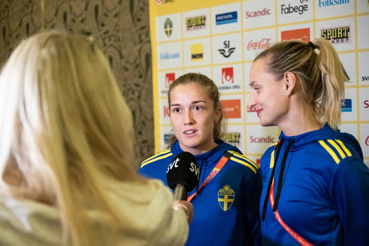 Filippa Angeldahl and Nathalie Björn of the Swedish