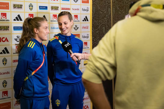 Filippa Angeldahl and Nathalie Björn of the Swedish