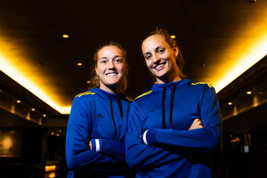 Filippa Angeldahl and Nathalie Björn of the Swedish