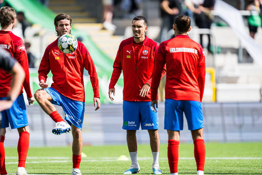 Helsingborgs Wilhelm Loeper och Lucas Lima