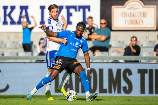 IFK Norrköpings Christoffer Nyman och Halmstads Joseph