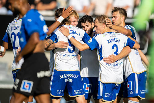 IFK Norrköpings spelarna jublar