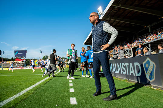 Halmstads tränare Magnus Haglund