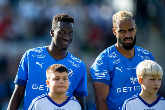 Halmstads Naeem Mohammed  och Phil Ofosu-Ayeh