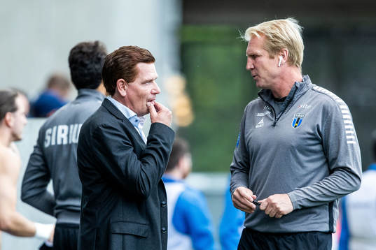 Sirius tränare Christer Mattiasson och assisterande