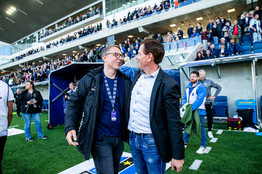 Sirius klubbdirektör Christer Abrahamsson och tränare