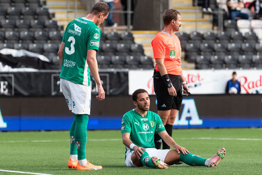 Jönköpings Södras Malkolm Moenza deppar
