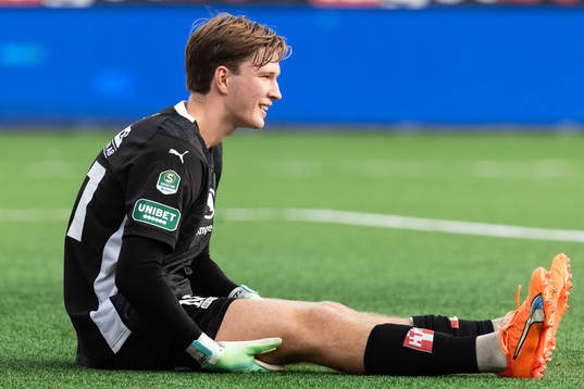 Jönköpings Södras målvakt David Celic har ont