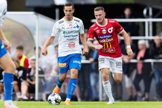 Värnamos Oscar Johansson och Degerfors Rasmus Örqvist