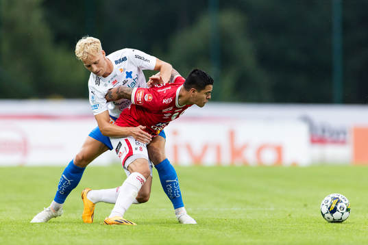 Värnamos Victor Larsson och Degerfors Diego De Jesus
