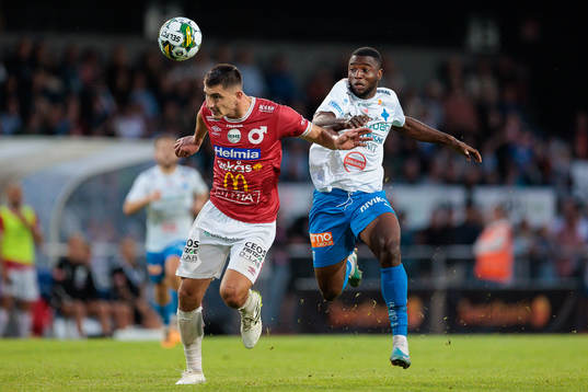 Degerfors Seid Korac och Värnamos Johnbosco Samuel Kalu