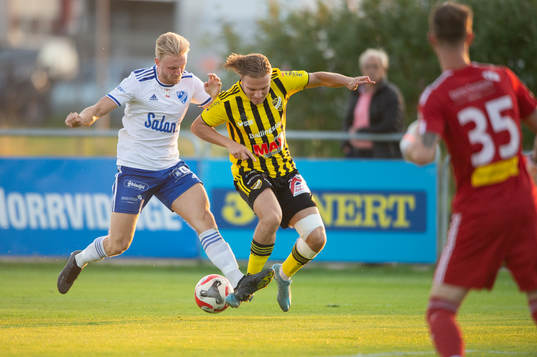 IFK Hässleholms Isaac Holmberg i matchen i DM mellan IFK