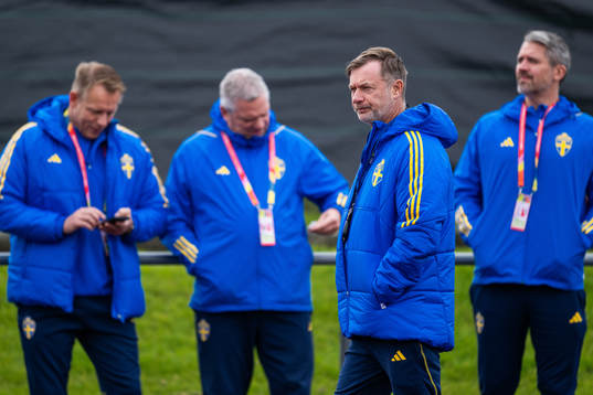Head coach Peter Gerhardsson of the Swedish women's