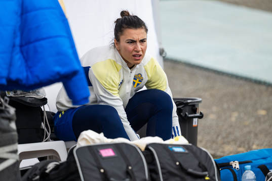 Goalkeeper Zecira Musovic of the Swedish women's national