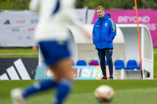 Head coach Peter Gerhardsson of the Swedish women's