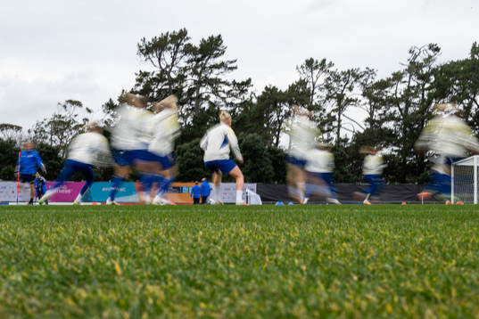 Players of the Swedish women's national football team at a