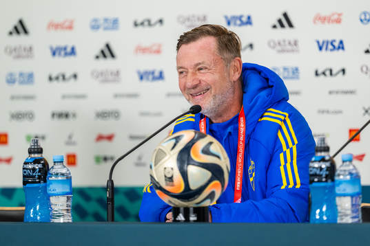 Head coach Peter Gerhardsson of the Swedish women's