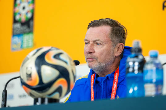 Head coach Peter Gerhardsson of the Swedish women's