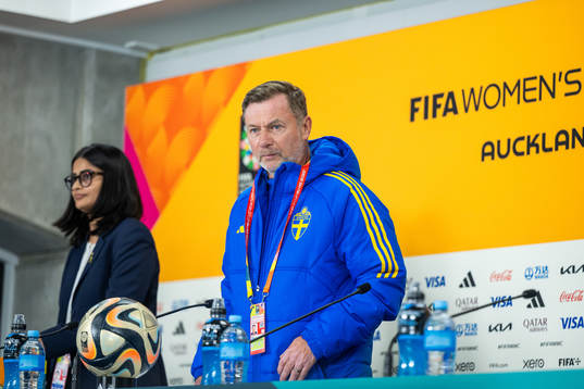 Head coach Peter Gerhardsson of the Swedish women's