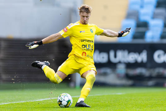 Skövde AIKs målvakt Otto Lindell