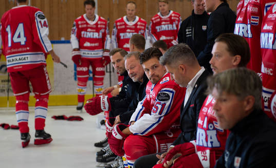 Timrås Anton Lander, sportchef Kimmo Kapanen och Jonathan