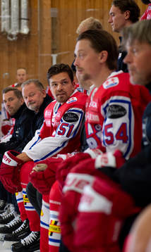 Timrås Anton Lander, Jonathan Dahlén och huvudtränare