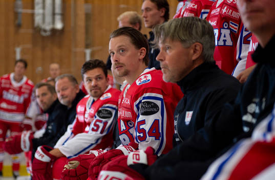 Timrås Anton Lander, Jonathan Dahlén och huvudtränare