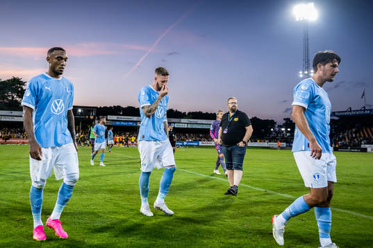 Malmö FFs Derek Cornelius, Pontus Jansson och Stefano