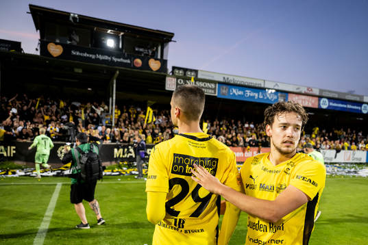 Mjällbys Noah Eile och Colin Rösler