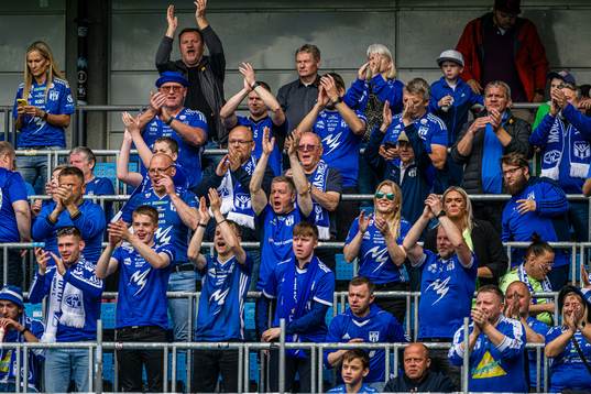 Spectators in the stands