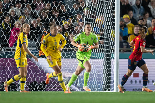goalkeeper Zecira Musovic of Sweden