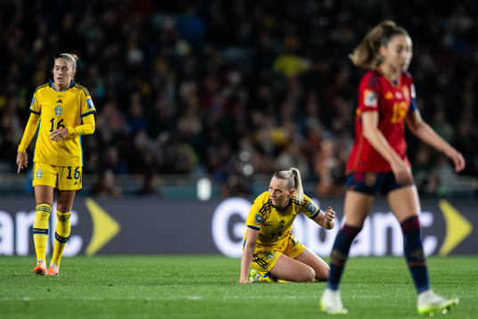 Stina Blackstenius of Sweden reacts