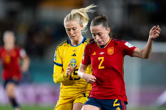 Rebecka Blomqvist of Sweden and Ona Batlle of Spain