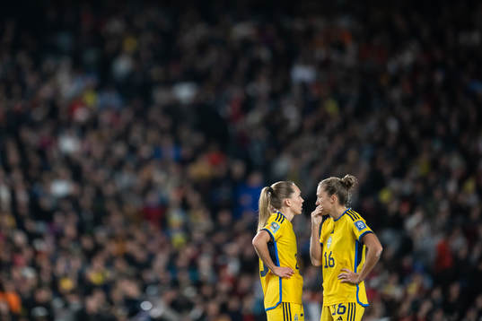 Elin Rubensson and Filippa Angeldahl of Sweden