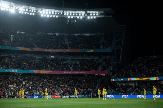 Players of Sweden look dejected