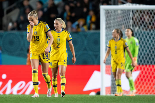 Fridolina Rolfö, Jonna Andersson and Magdalena Eriksson of