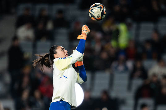 Goalkeeper Zecira Musovic of Sweden