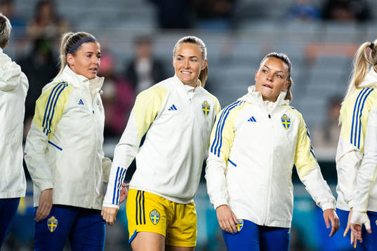 Olivia Schough, Magdalena Eriksson and Johanna Rytting