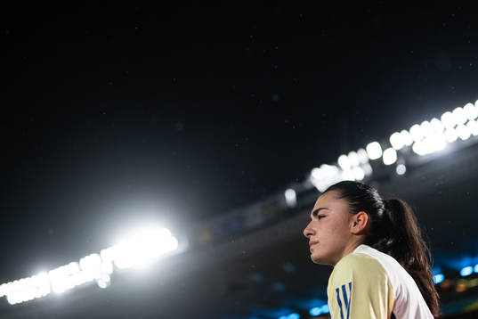 Goalkeeper Zecira Musovic of Sweden